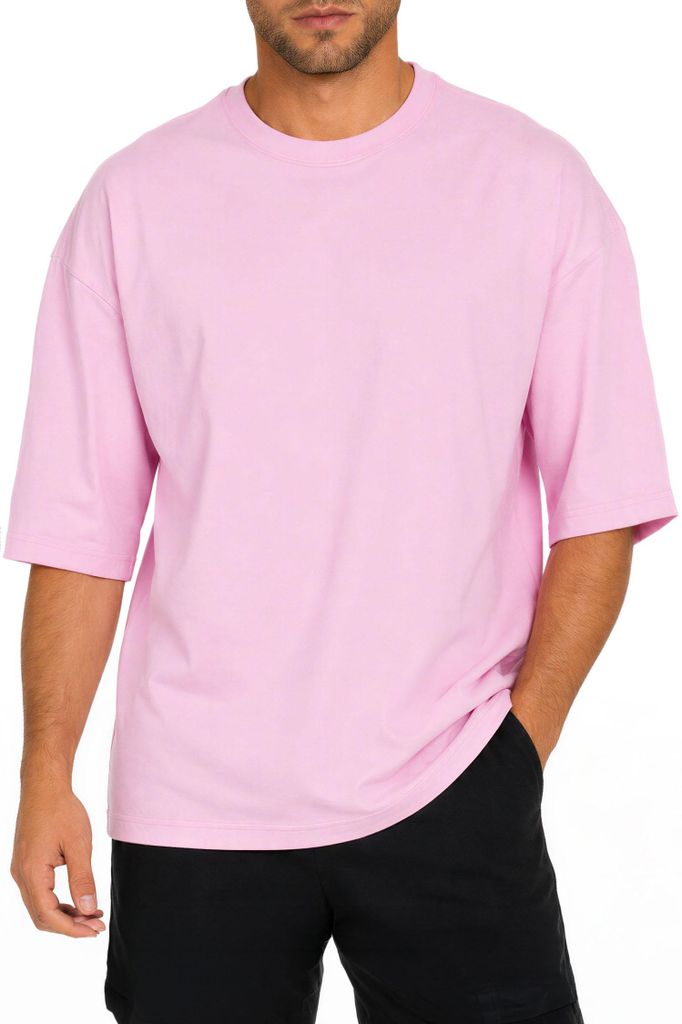 Reichstadt Herren Oversized T-Shirt 25RS070 Pink XL