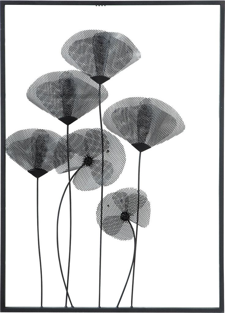 Casablanca by Gilde Relief Wandrelief Mohn  H. 70 cm,84219 Produktbild 