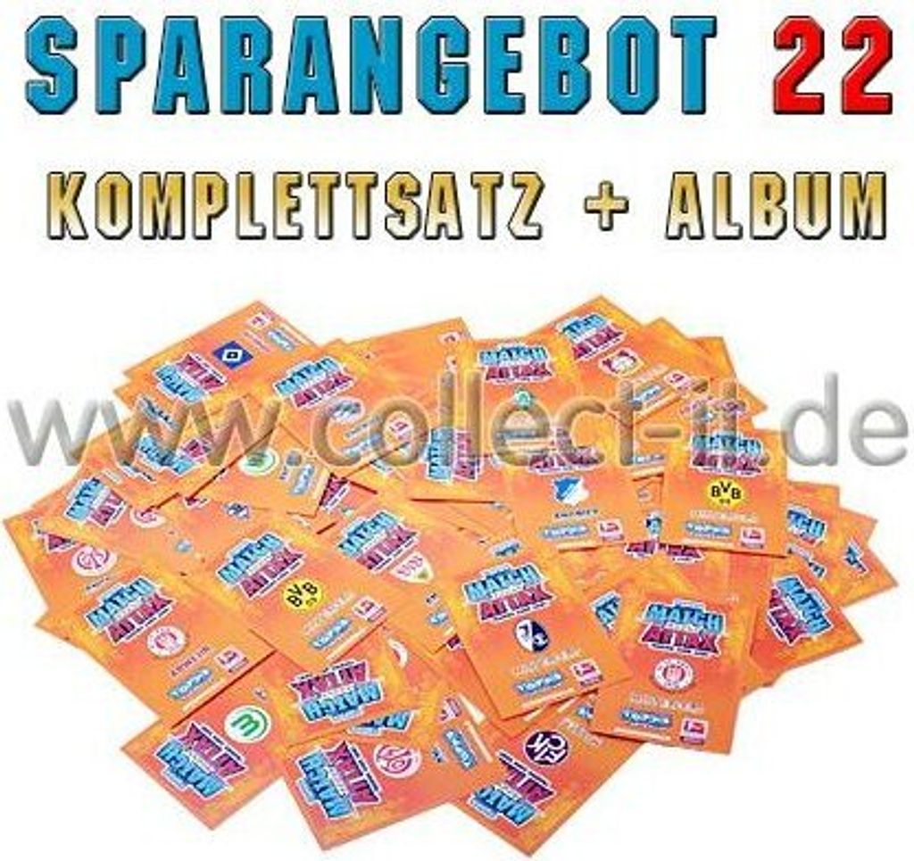 Match Attax - Spar 22 - Saison 10/11 - Komplettsatz + Sammelalbum