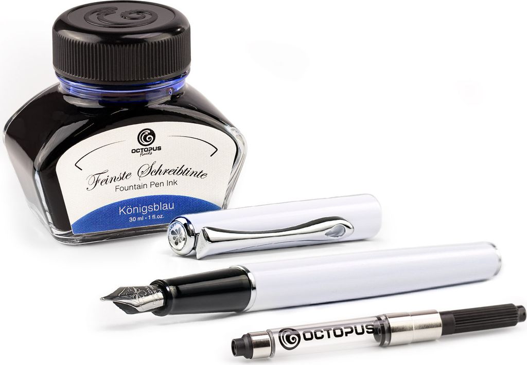 Plnicí pero Diplomat Traveller Snowwhite s inkoustem a Obrázek produktu 