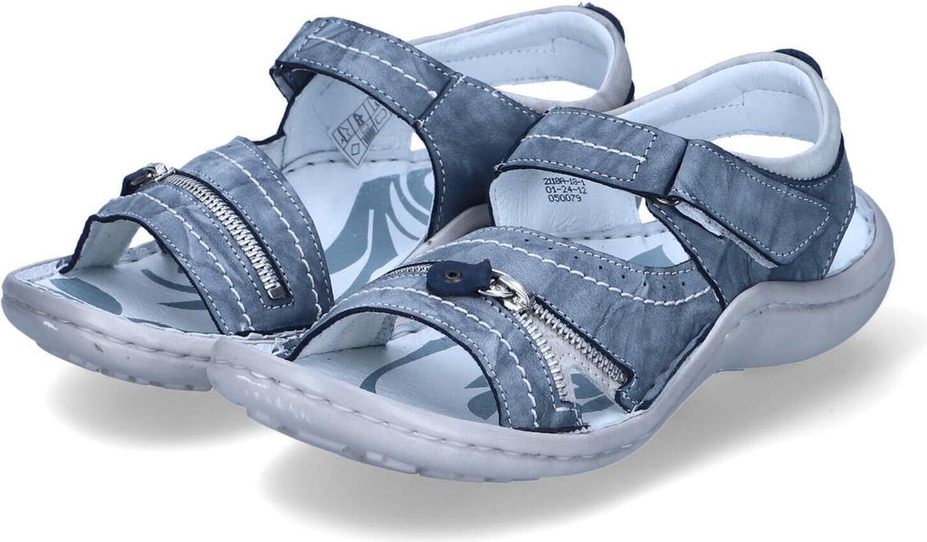 Krisbut Damen Sandalen Blau Rauleder Größe: 43