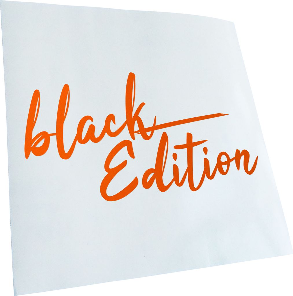 Kiwistar - Autoaufkleber - Black Edition schwarz - Orange - 30x16cm - Aufkleber für Auto, Laptop, Fahrrad, LKW, Motorrad mehrfarbig JDM Decal Racing