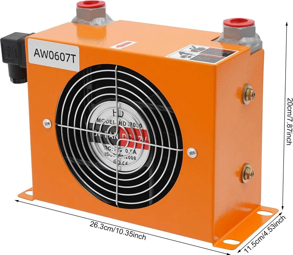 Refroidisseur d'huile hydraulique compact 20L haute performance ALU