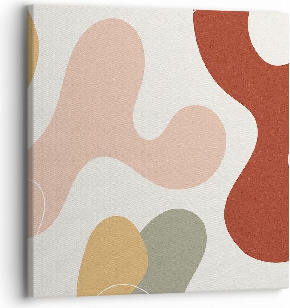 Bild auf Leinwand - Leinwandbild - Einteilig - Abstraktion Flecken Modern - 30x30cm - Wand Bild - Wanddeko - Wandbilder - Leinwanddruck - Bilder - ...