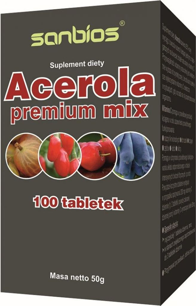 SANBIOS Acerola Premium Mix 100 Tabletten