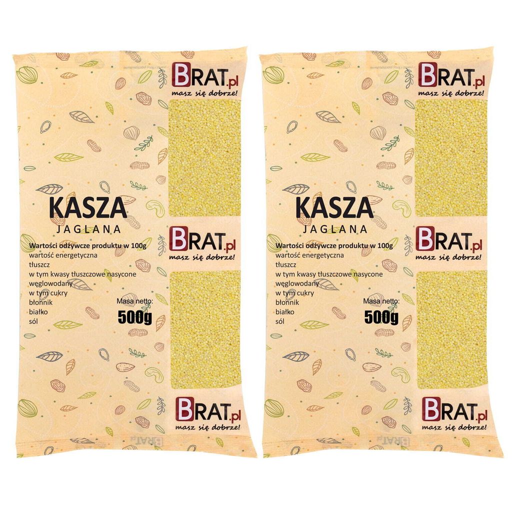 Kasza jaglana 1kg (2x500g) Zdjęcie produktu 