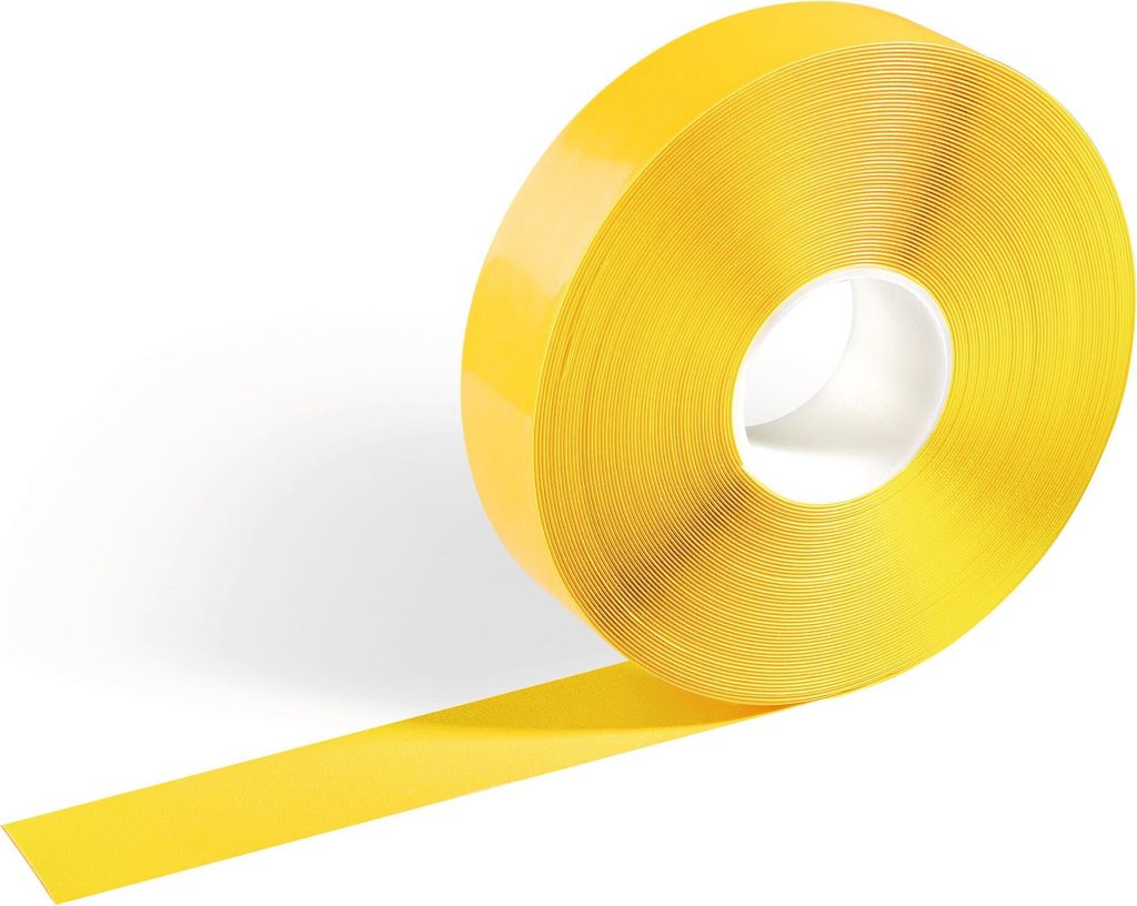 DURABLE Bodenmarkierungsband DURALINE 50/05, 1021988 seidig gelb