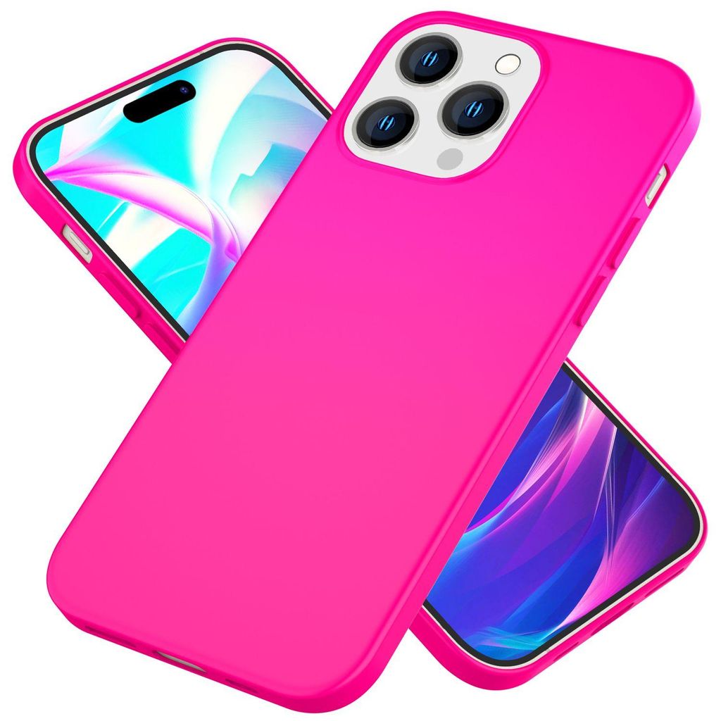 Étui pour iPhone 14 Pro Max - Silicone fluo coloré Étui Image du produit 