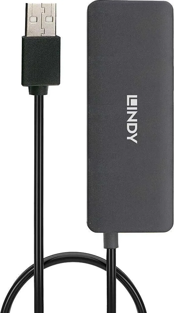 Hub USB 2.0 Professionale LINDY 4 Porte - Soluzione Industriale Bus-Powered - 6