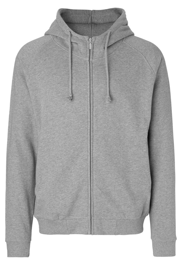 Neutral - Kapuzenpullover für Herren/Damen Uni, Versteckter Reißverschluss LT3945 (M) (Grau)