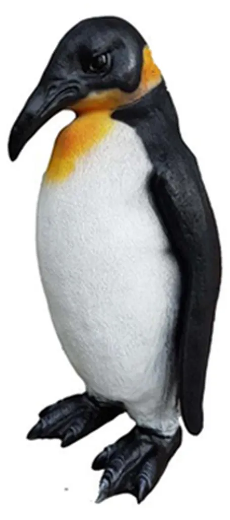 Sculpture de pingouin décorative pour jardin et terrasse de 45 cm