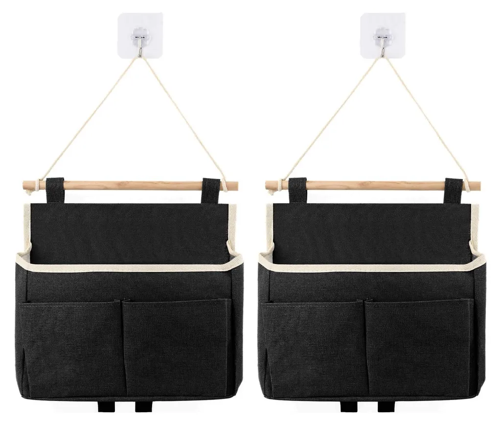 Organisateur Mural Pliable en Tissu Lot de 2 pour Maison et Bureau