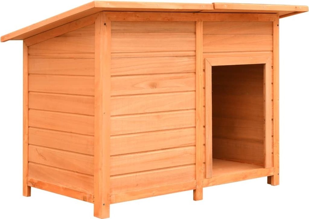 Hundehütte Kiefernholz & Tannenholz 120x77x86 cm