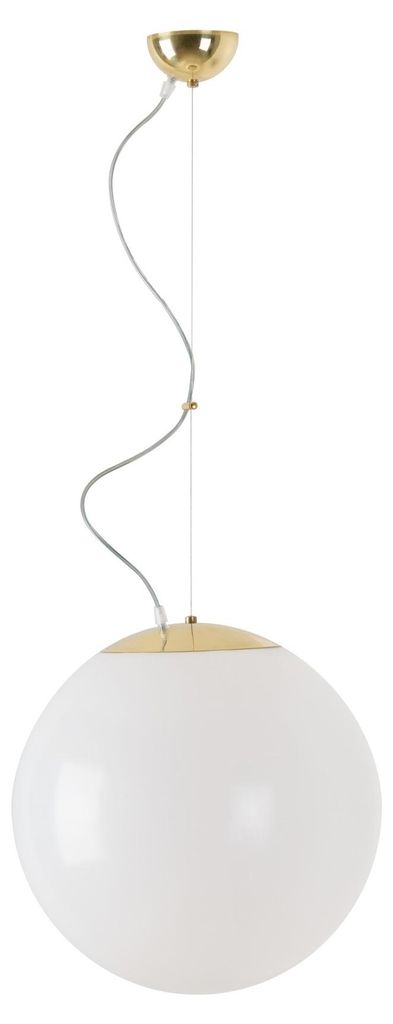 OSMONT ISI66189 ISIS L3 Hängeleuchte aus Kunststoff, poliertes Messing/Weiß, Schutzart IP40, 3000 K, 27 W LED, DALI