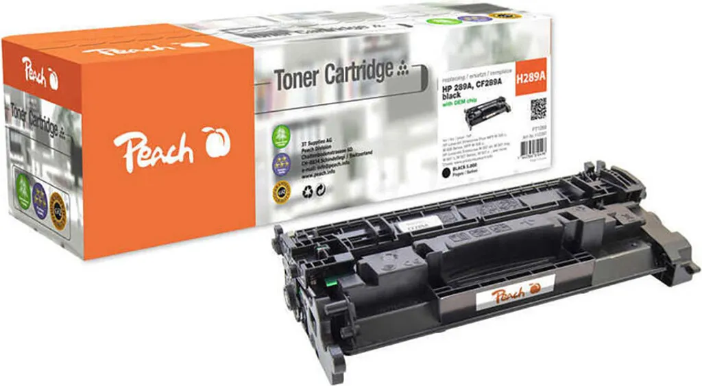 Peach PT1269 Toner Rigenerato 5000 Pagine - Sostenibile per HP