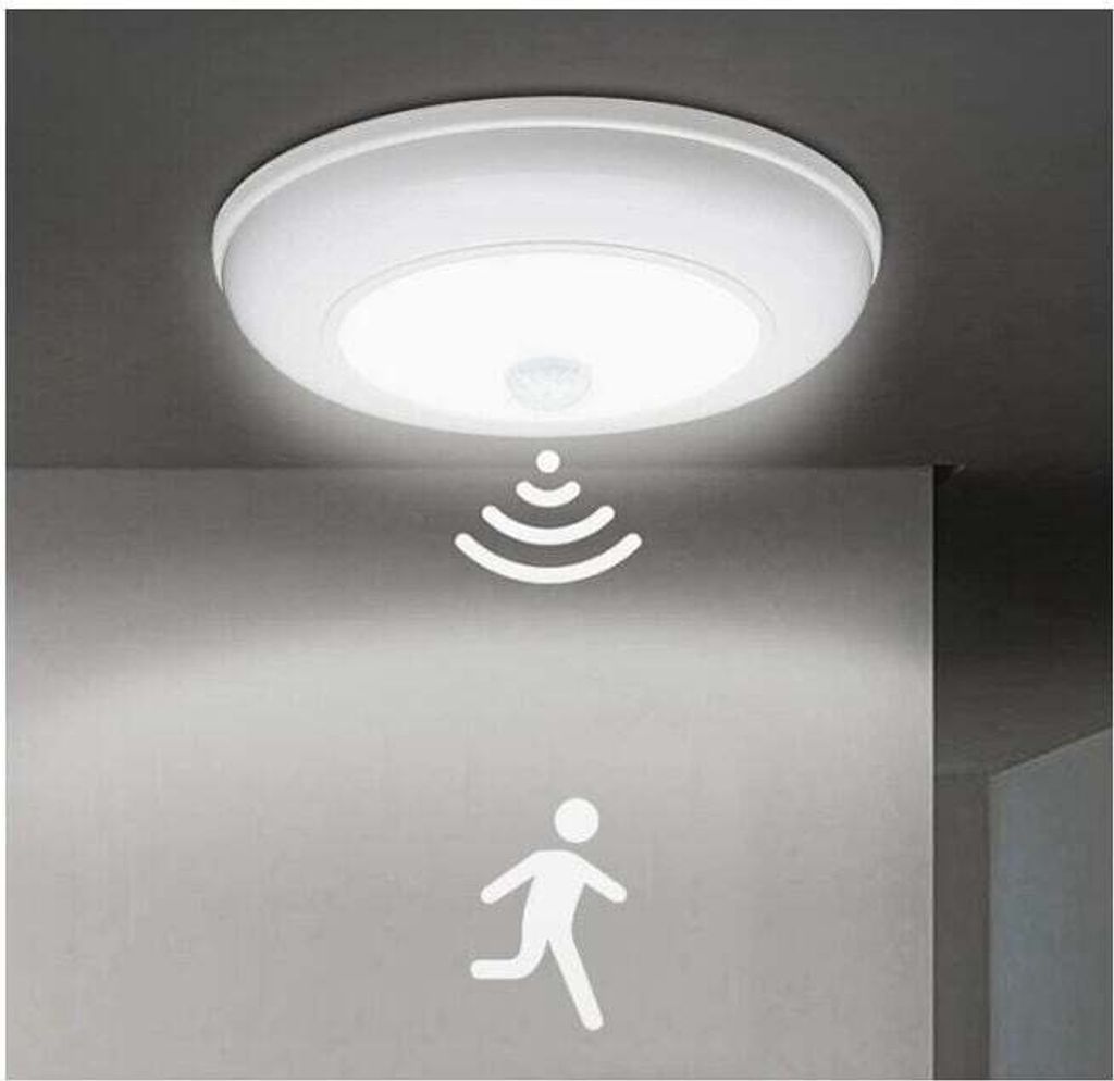 LED-Wandleuchte, kabellose Deckenleuchte, batteriebetrieben, ohne Verkabelung, für Flur, Abstellraum, Garage, Veranda, Badezimmer, 6000K weißes L...