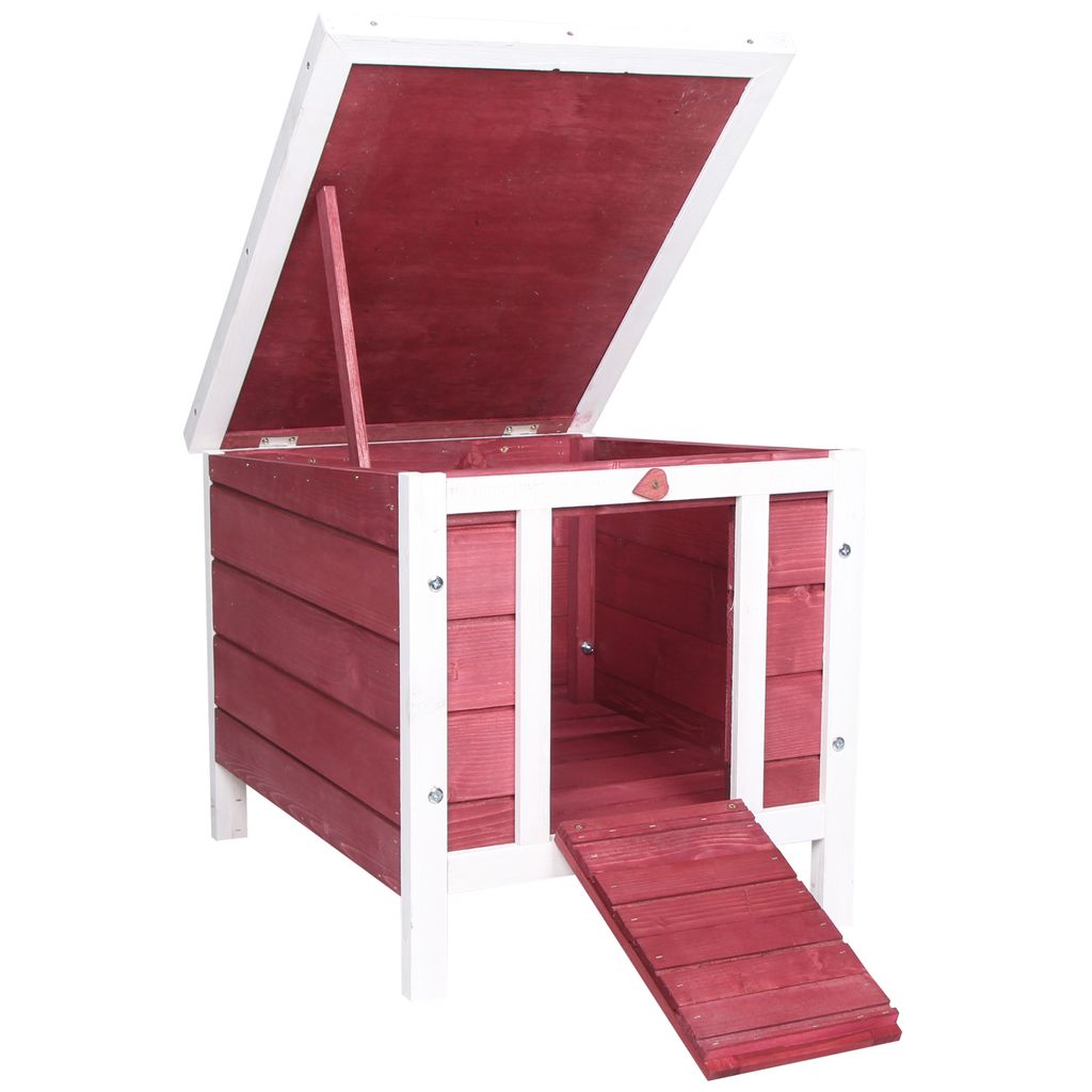 PawHut Outdoor-Holzstall, Käfighaus für Nagetiere, kleine Produktbild 