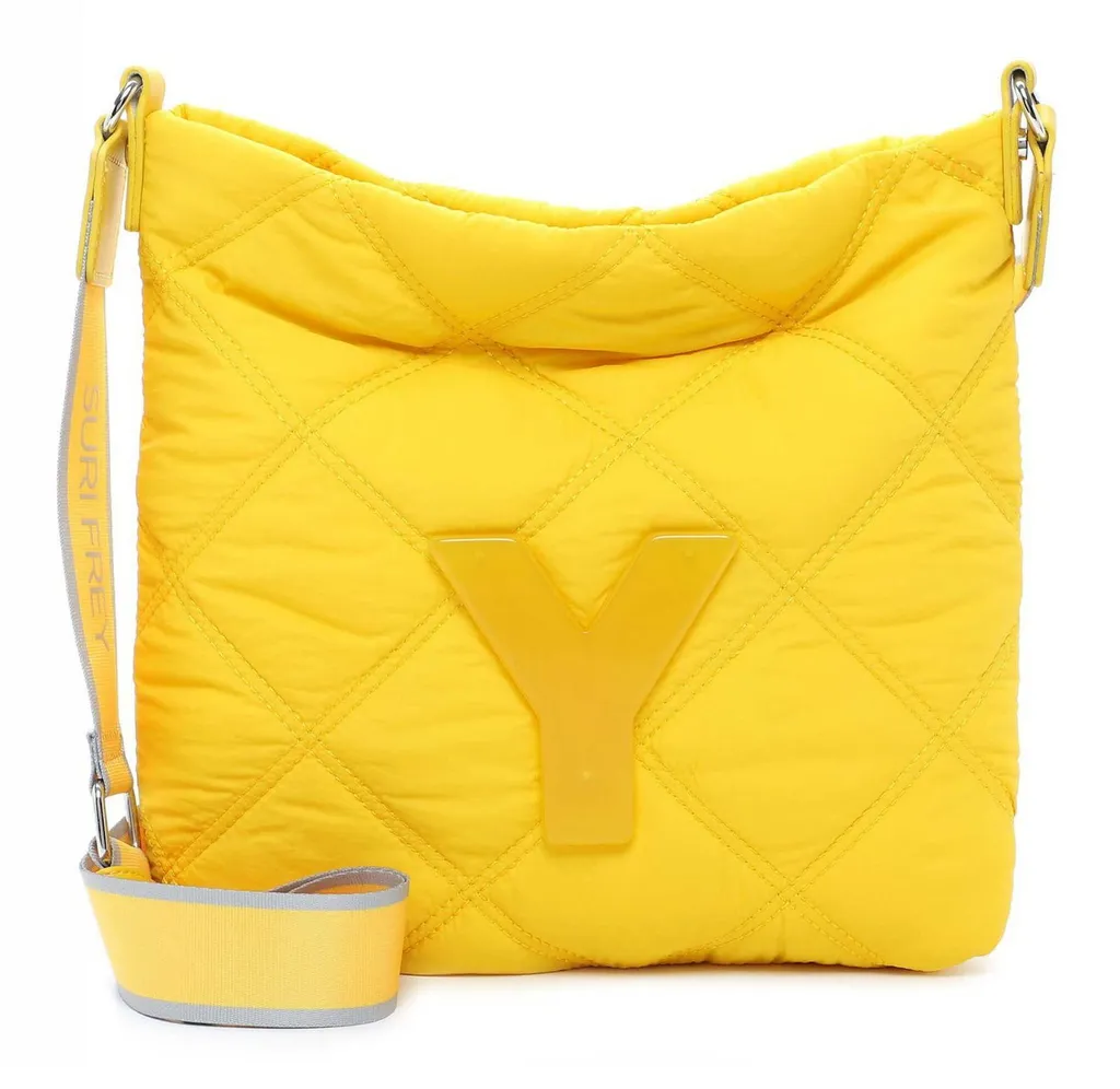 SURI FREY Evy Sac à Épaule Bandoulière Jaune - Sac Crossover Femme Chic