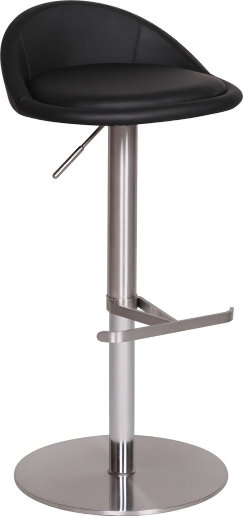 Sgabello da bar Wohnling Durable M1 acciaio inox spazzolato Immagine del prodotto 