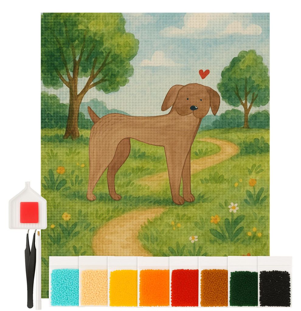 Mr. & Mrs. Panda Diamond Painting Hund Dogge Design 40 x 50 cm Mit Rahmen - Weiß - Geschenk, diamant, Hunde, mosaik bilder, Great Dane, Deutsche, ...