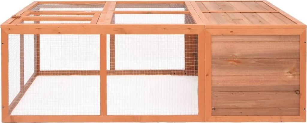 vidaXL Garten-Tierkäfig 150x100x50 cm Massivholz Tanne Produktbild 