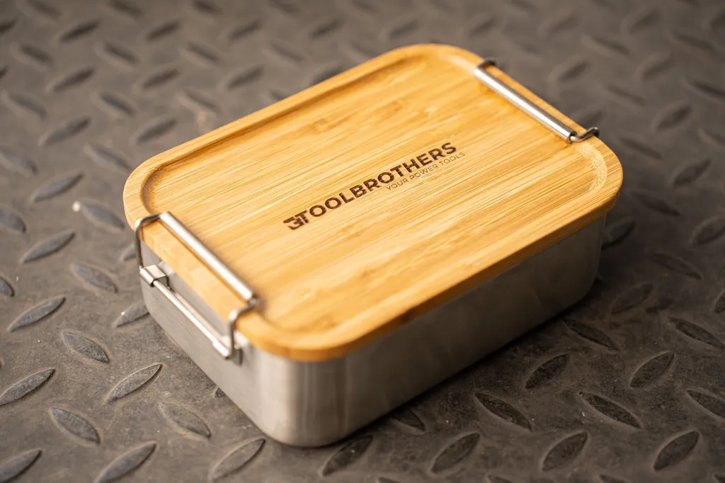 Set Pranzo Toolbrothers: Lunchbox Acciaio 1340ml + Borraccia 500ml + Posate 4in1 + Borsa Termica