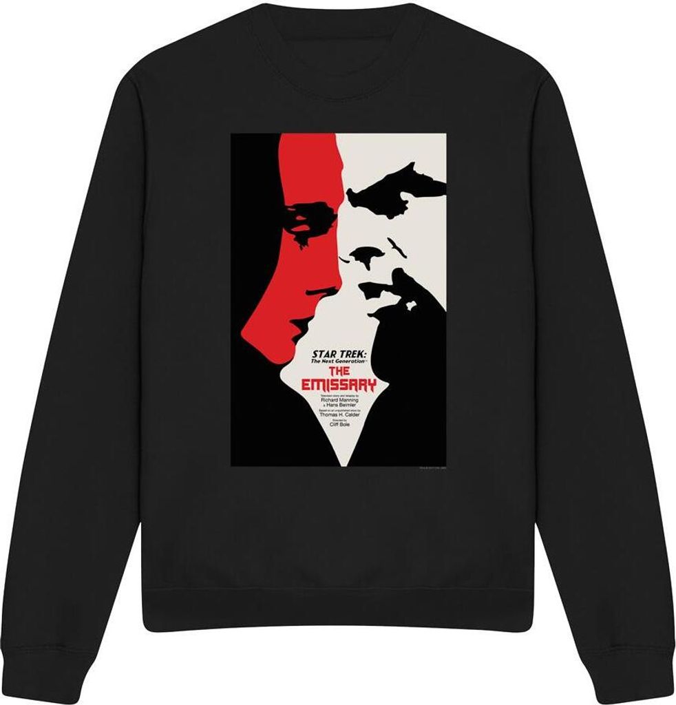 Star Trek - "The Next Generation Season 2 Episode 20" Sweatshirt für Herren/Damen Uni TV11758 (S) (Schwarz)