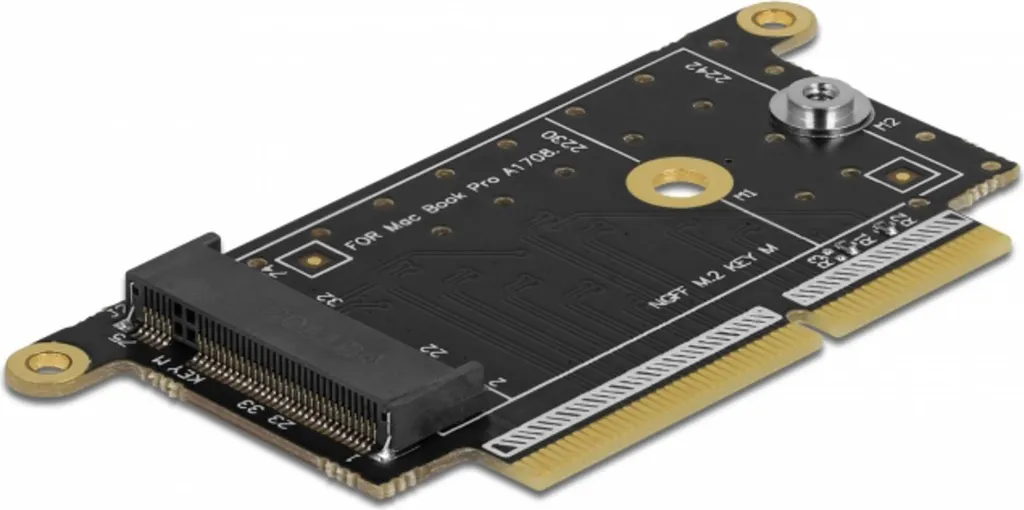 Adaptateur SSD pour MacBook Pro vers Interface M.2 NVMe Noir de Delock