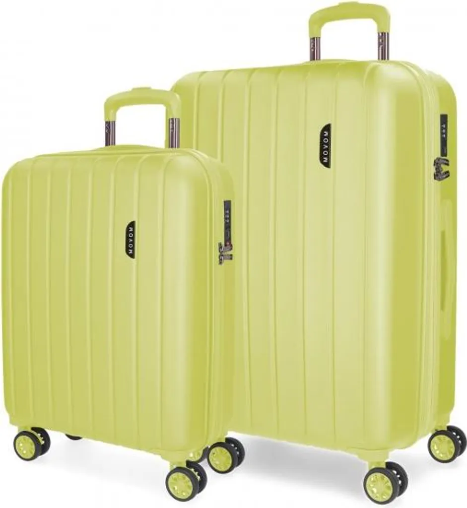 MOVOM Bois Jaune Set de valises ABS de luxe 65cm 55cm rigides 531896B