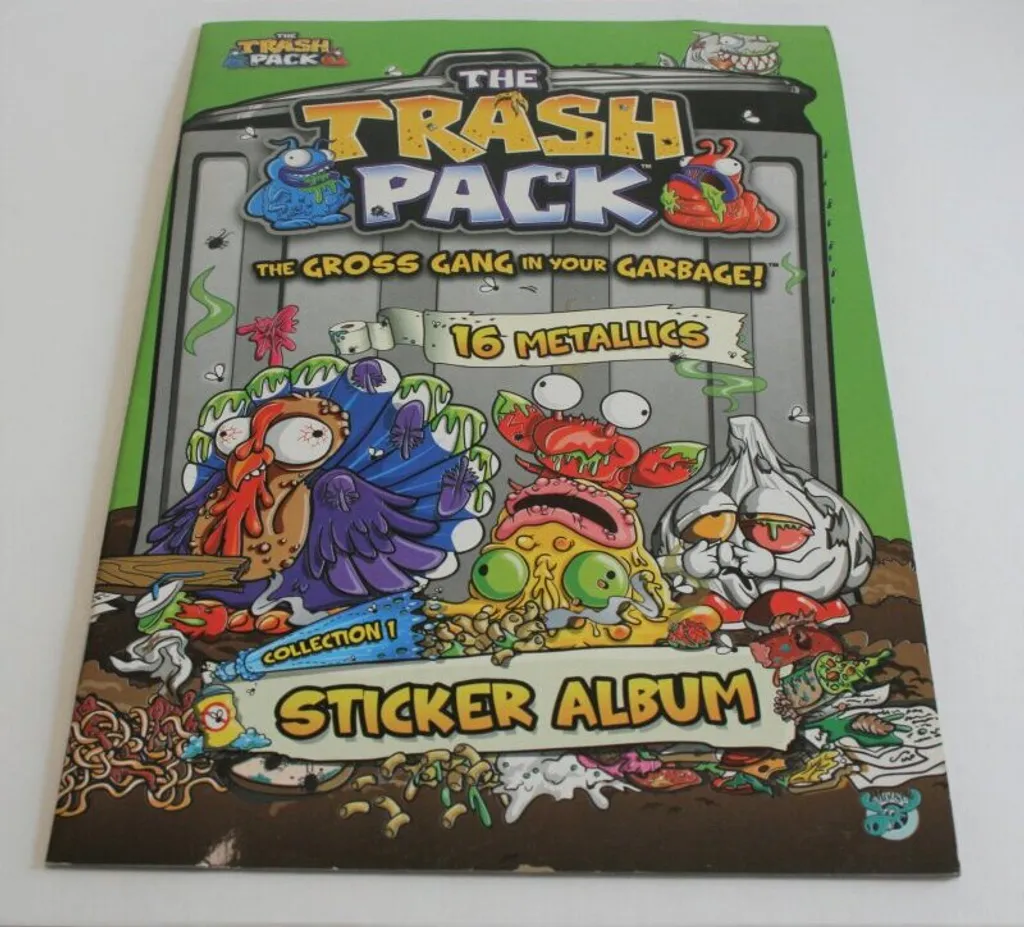 Album de Stickers Trash Pack - Classeur de Collection Gang Dégueulasse