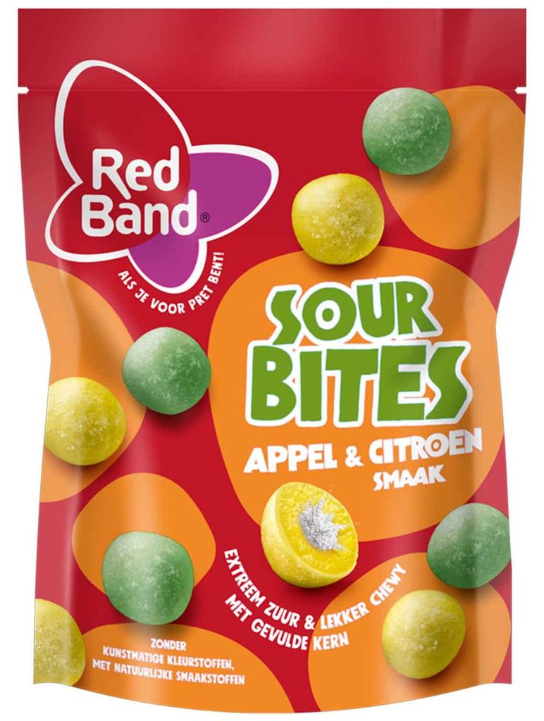 Red Band Sour Bites al gusto di mela e limone 145g Immagine del prodotto 