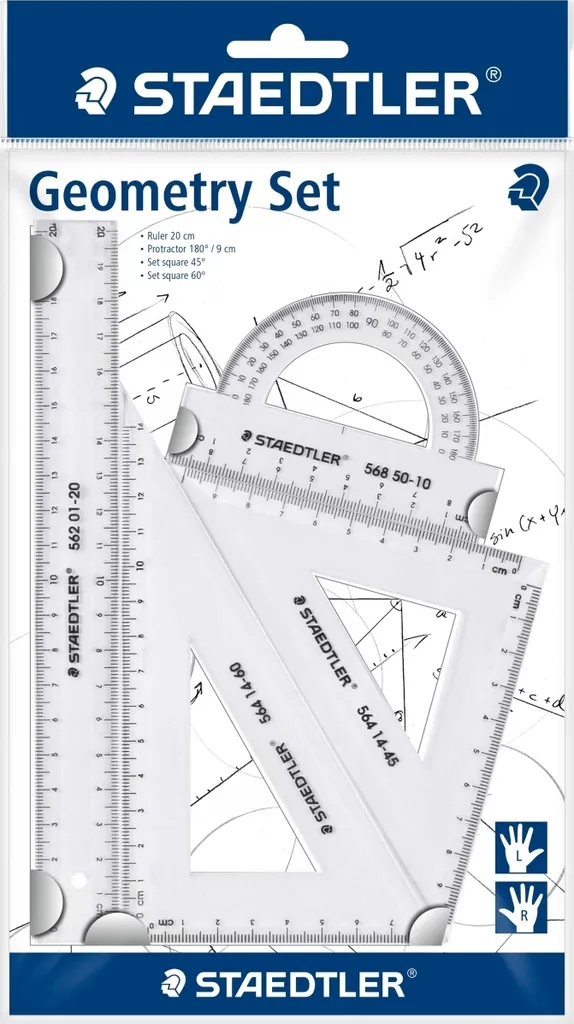 STAEDTLER 569 PB4-0 Set Geometria: L'Essenziale per Sopravvivere a Esami