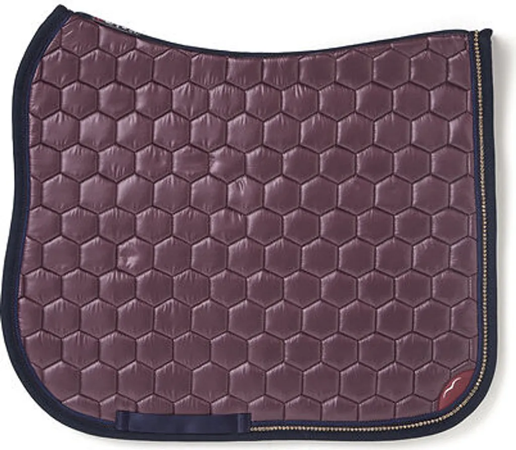Tapis dressage Animo Weniz prune : confort du dos et style strass