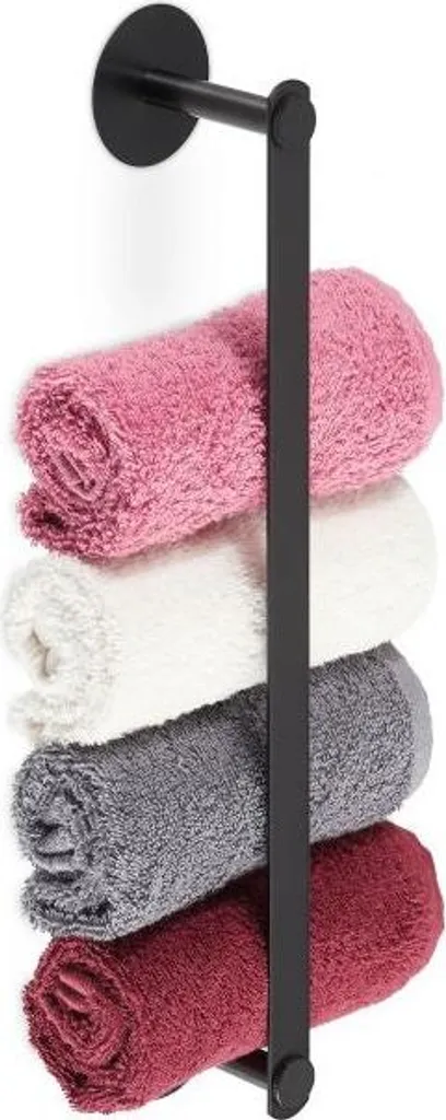 Porta Salviette da Bagno Nero Opaco | Offerta Limitata Qualità Top
