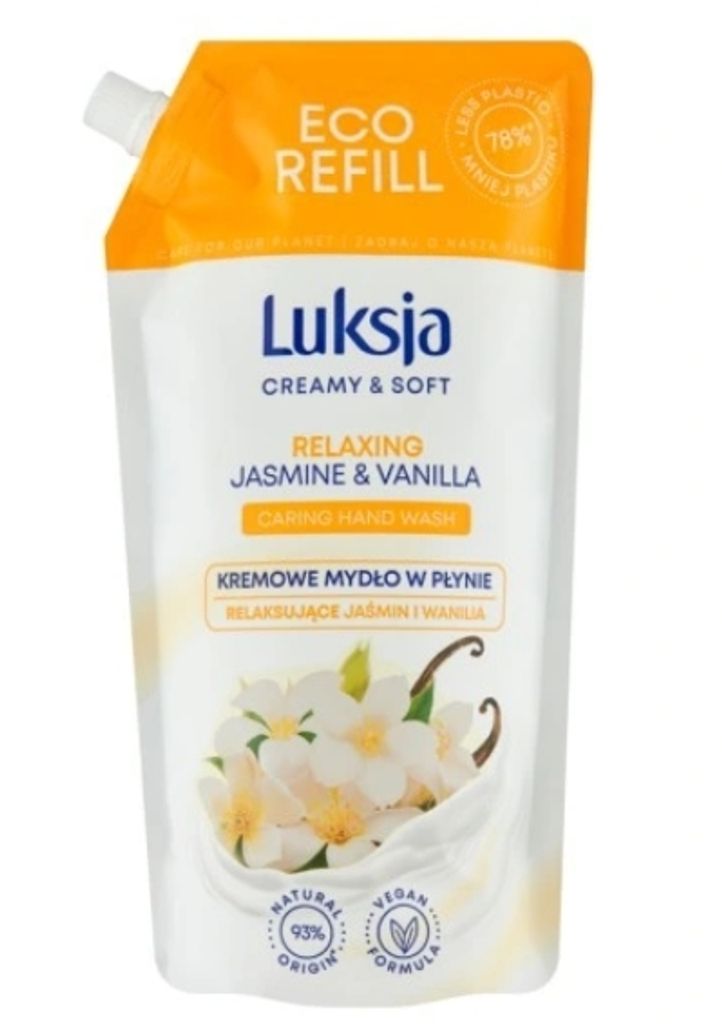 Luksja Flüssigseife Jasmin und Vanille 900 ml