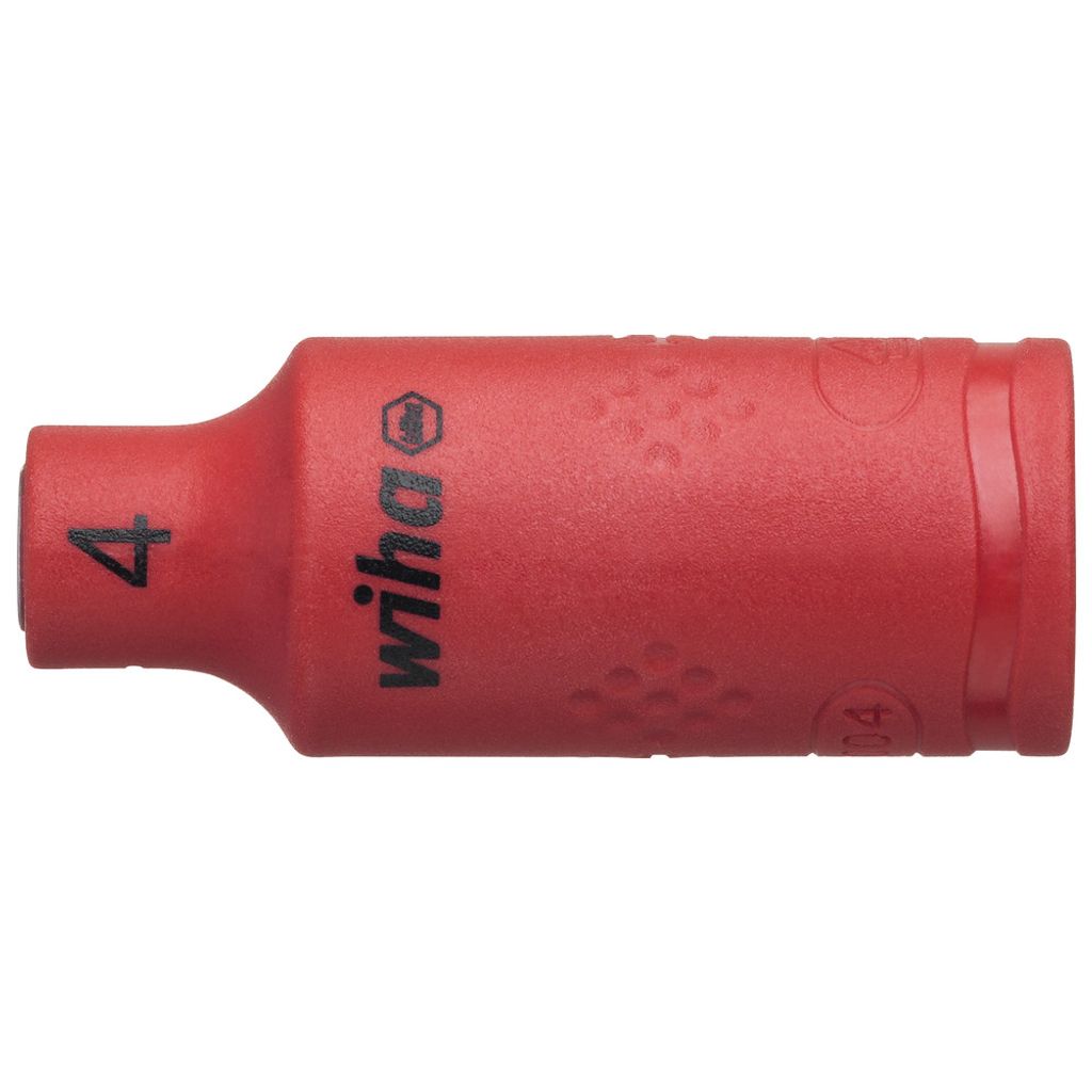 Wiha Steckschlüsseleinsatz isoliert 1/4 Außensechskant 4,0 mm x 42 mm (43088)