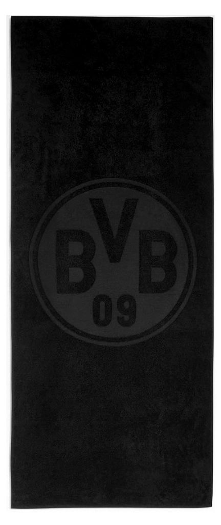 BVB Badetuch schwarz 70 x 180 cm