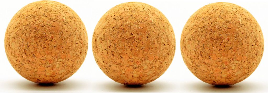 3 x Kork Kugel 4 cm - Weinkorken Kugelstopfen Holzkorken Korkbälle Korkstopfen