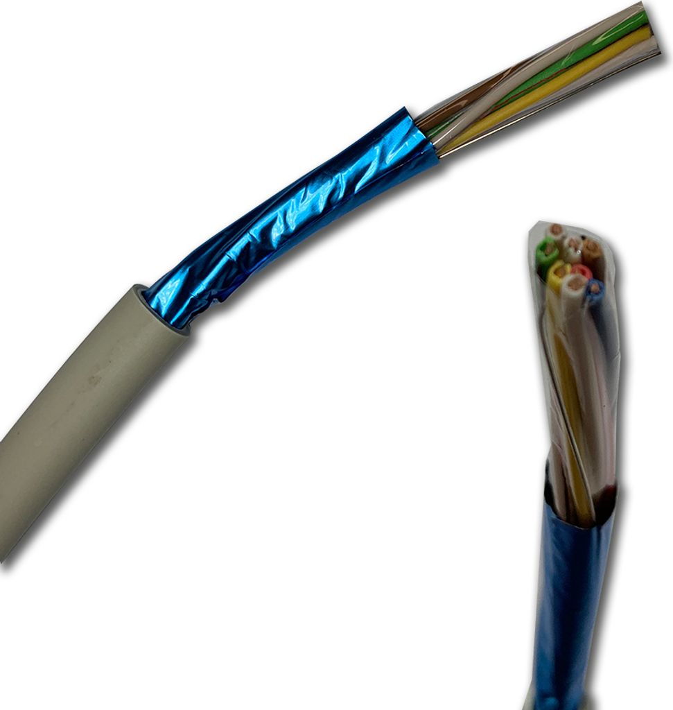 Fernmeldeleitung 2x2 8 100m EIB-Busleitung BUS-Kabel J-Y(ST)Yh 2x2x0,8 ...