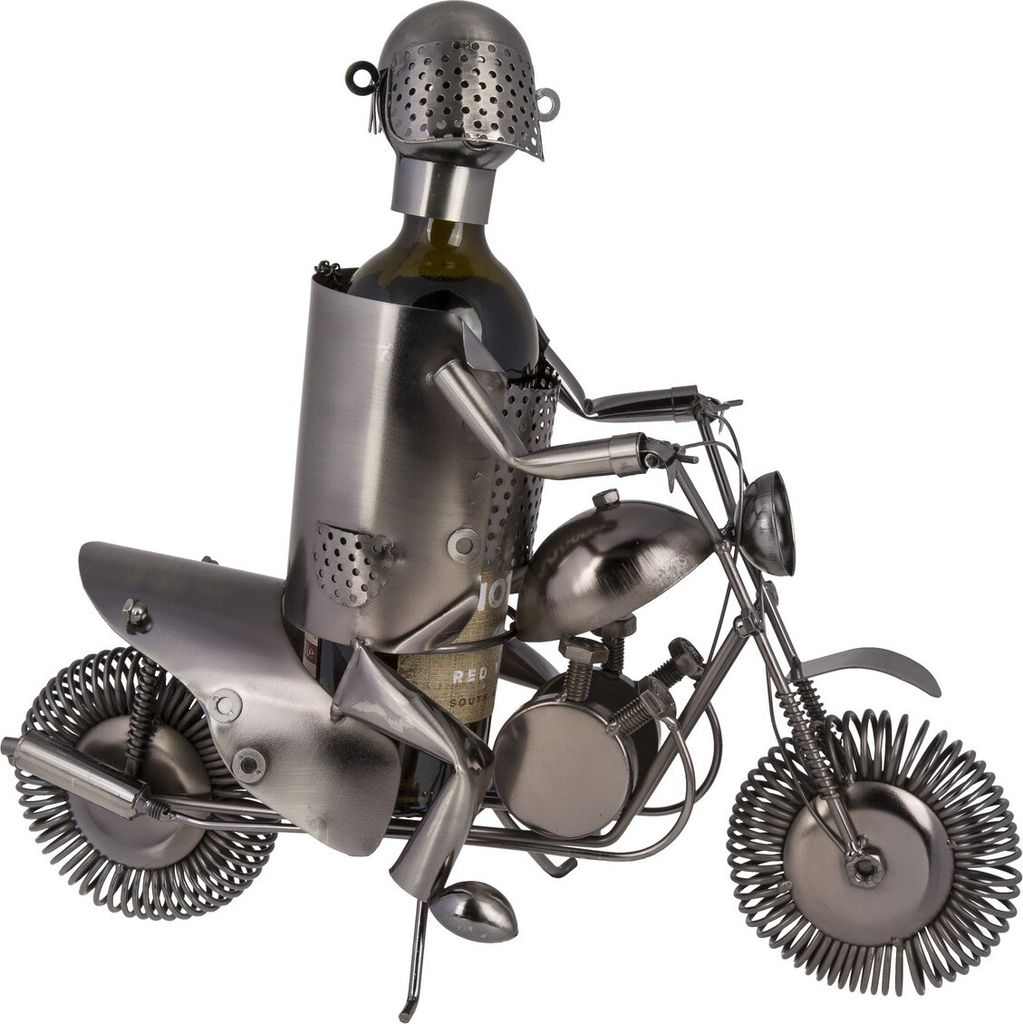 OOTB Metall-Flaschenhalter Motorradfahrer II Produktbild 