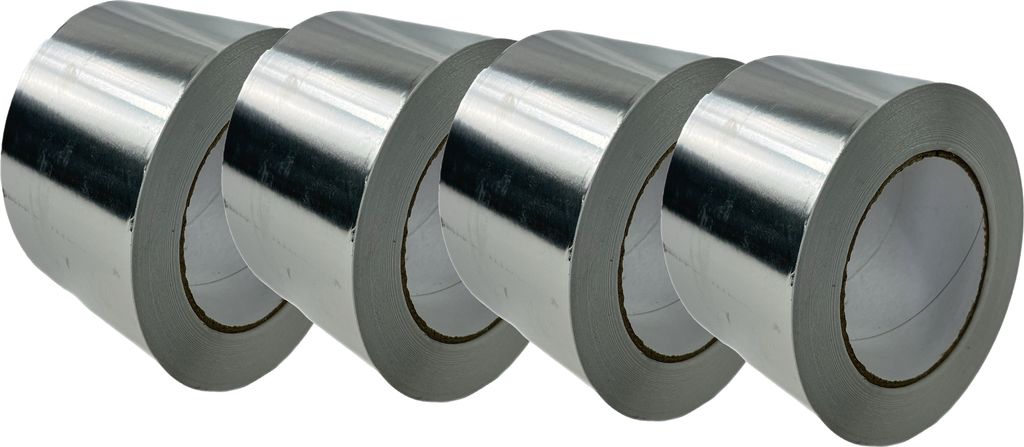 4x Aluminium Klebeband 100mm x 50m Klebeband Isolierung Aluminiumband