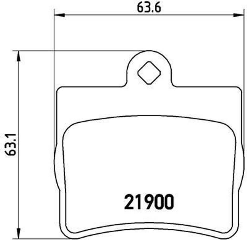 BREMBO P 50 024 - OE 24205120 Bremsbeläge für C-Klasse (W202), E-Klasse (C124)