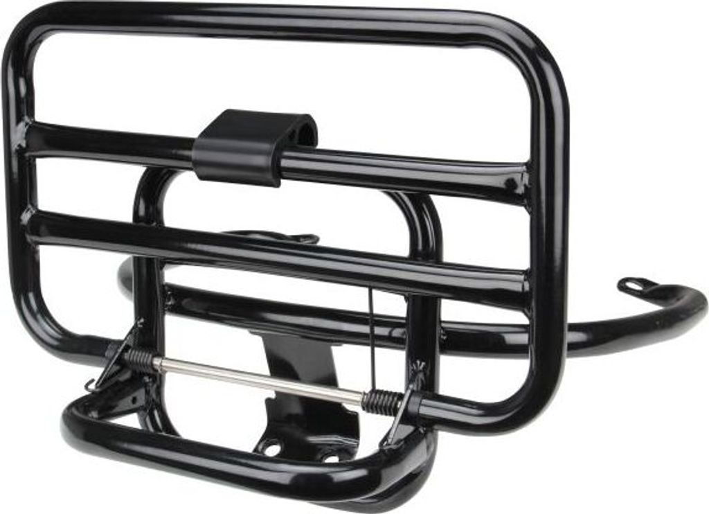 Portapacchi bauletto posteriore pieghevole nero per Piaggio Immagine del prodotto 