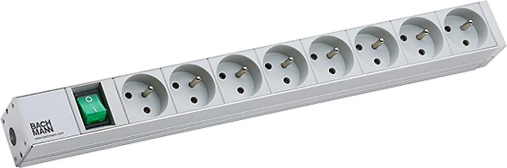Bachmann Ciabatta Rack 19" 8 Prese UTE e Interruttore | Hi-Fi e Studio
