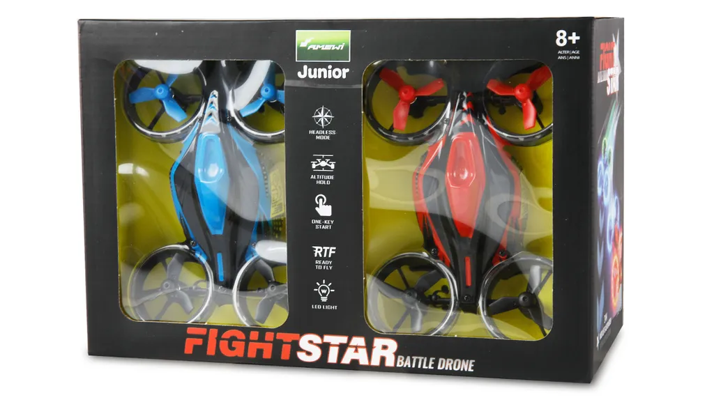 Drone de combat infrarouge Amewi pack de 2 quadricoptères antichoc