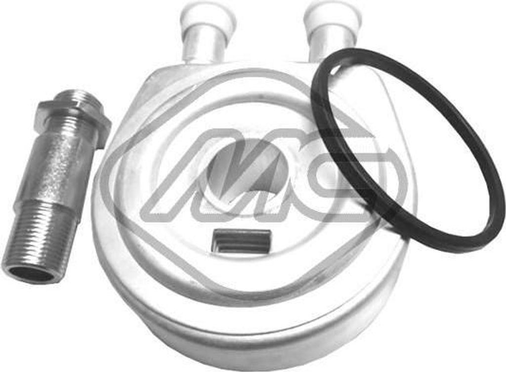 Metalcaucho 5943 Motorölkühler OE 7700853915 kompatibel mit Trafic, Scenic, Modus, Megane, Master, Laguna, Kangoo, Espace, Clio, Vivaro, Movano, ...