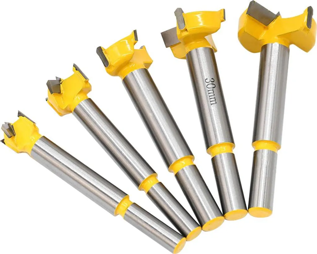 Foret Forstner pour Pose de Charnières, Carbure de Tungstène 15-35 mm