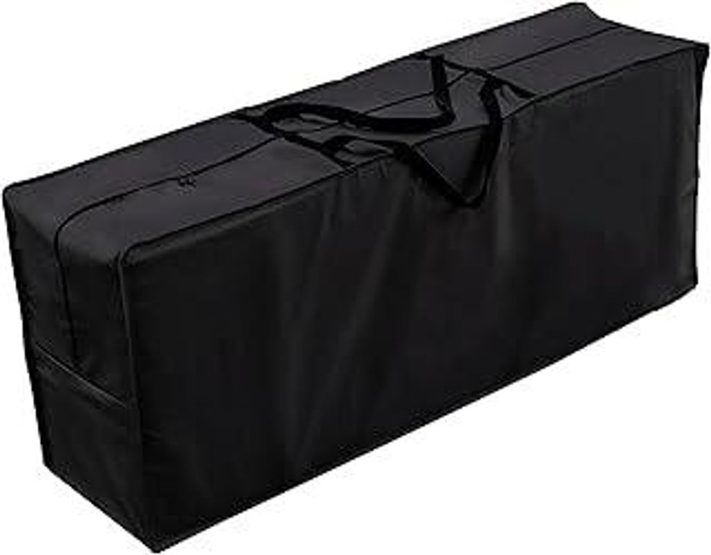 Chefarone Schutzhülle für Auflagen (125 x 50 x 32 cm) - Wasserabweisende Gartenpolster Aufbewahrung Tasche mit Tragegriff - 250D Polyester - inkl...