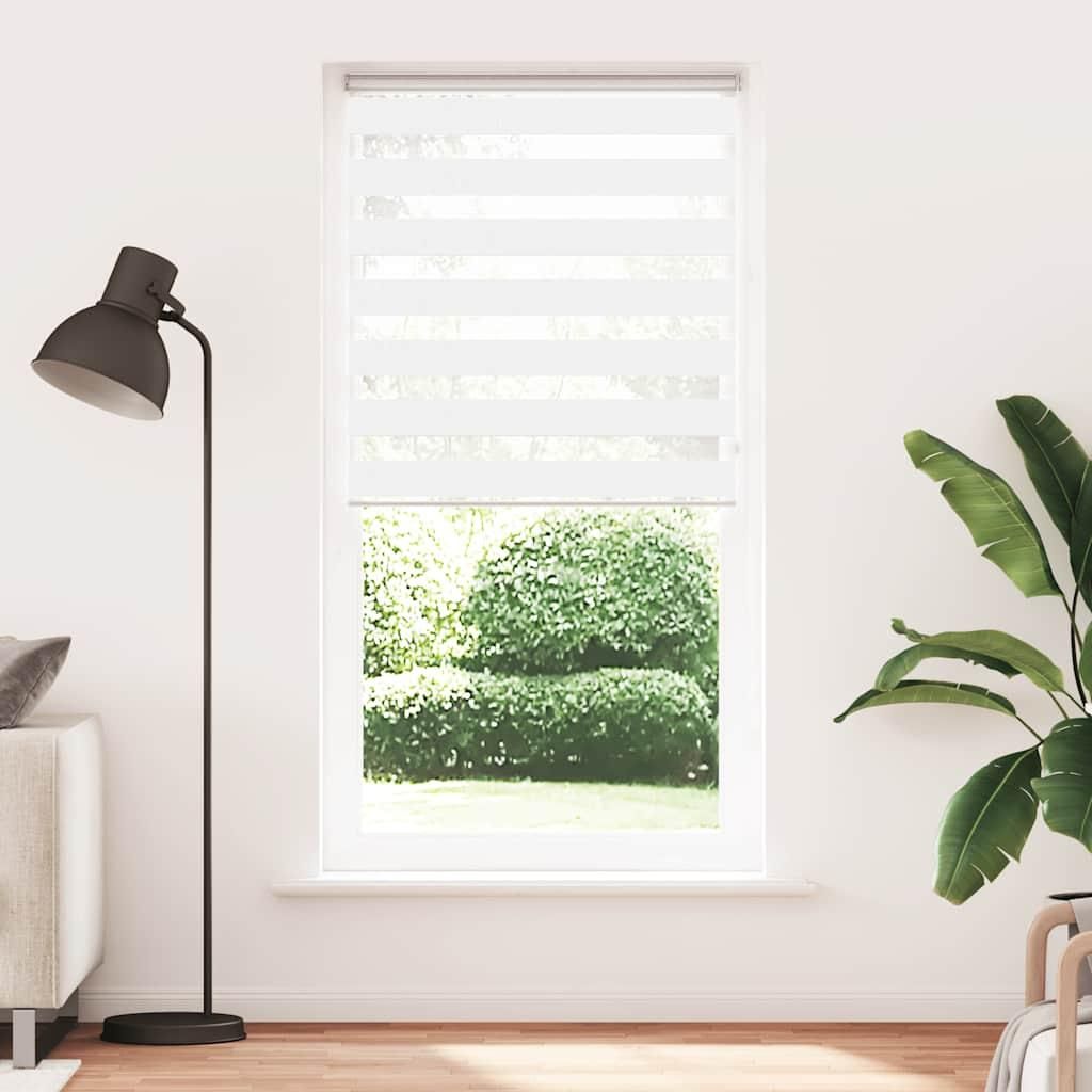 vidaXL Dvojitá roleta bílá 100x200 cm Šířka látky 95,9 cm Obrázek produktu 