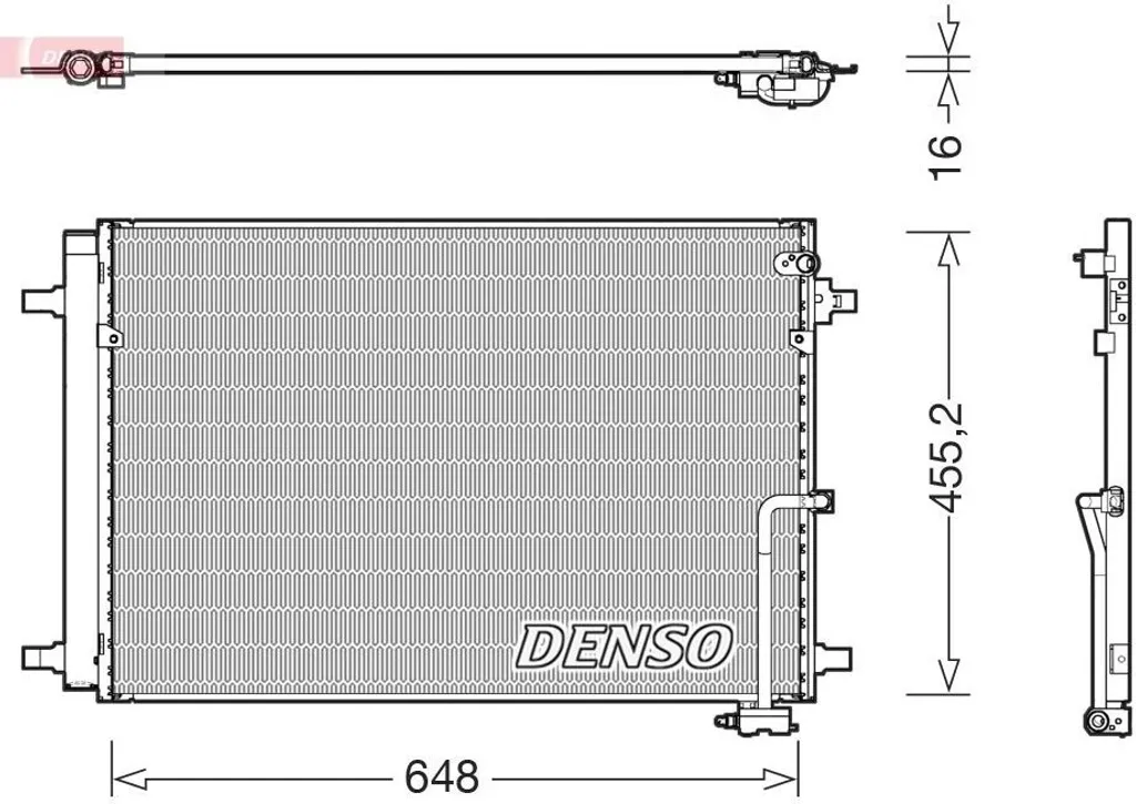 Condenseur DENSO DCN02042 Haute Performance pour Audi A8 OE 4H0260401C